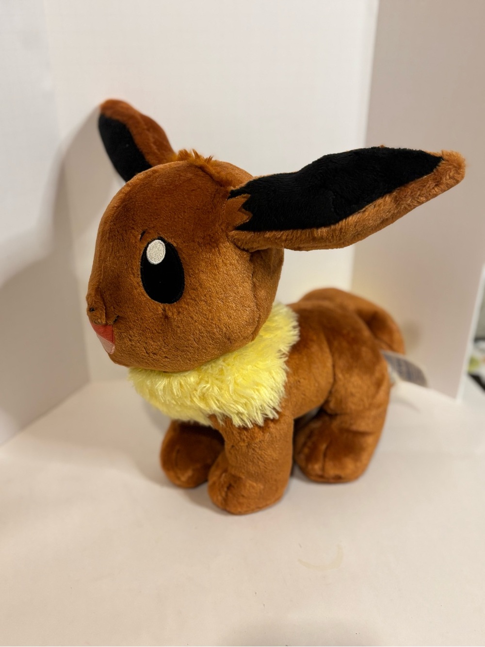 Eevee Pokemon Build-A-Bear Plush - Brown with Yellow Accent